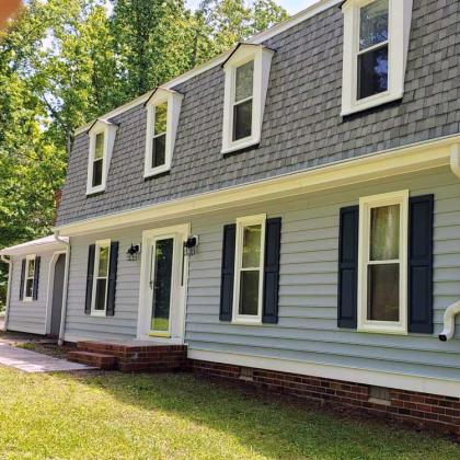 Exterior painted home in Richmond VA