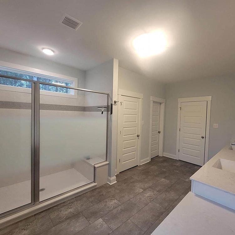 Full bath remodel with shower