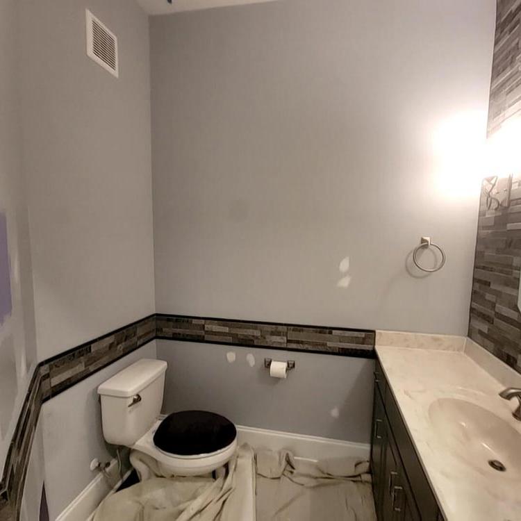 Half bath before