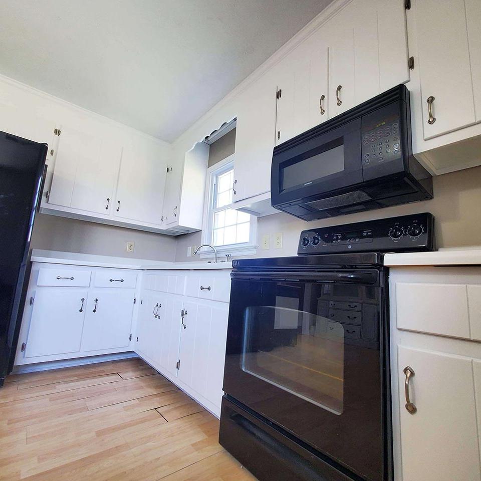 Cabinets white after remodel