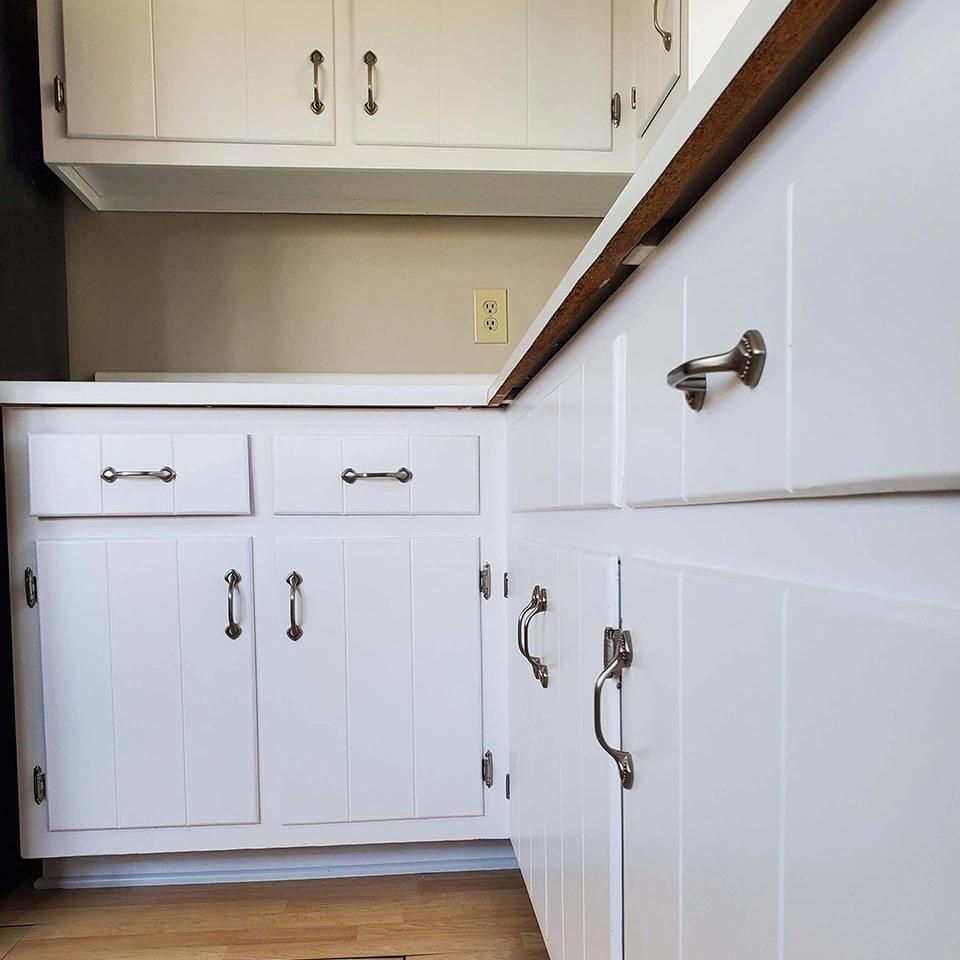 Corner cabinets after remodel